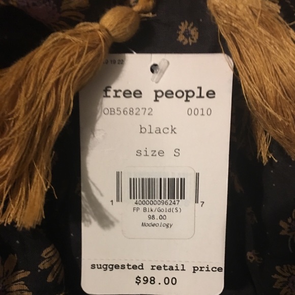 Free People top with tassels - Picture 2 of 3